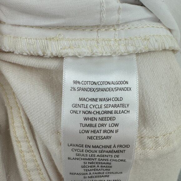 NWT CALVIN KLEIN Cotton High Rise 90s Fit Straight Leg Ecru Jeans Size 16 33 - Picture 11 of 11